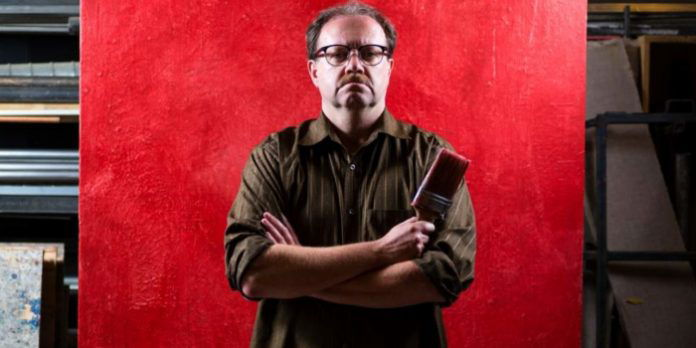 David J Bodor portrays artist Mark Rothko in Red. Photo by Javier R Sotres.